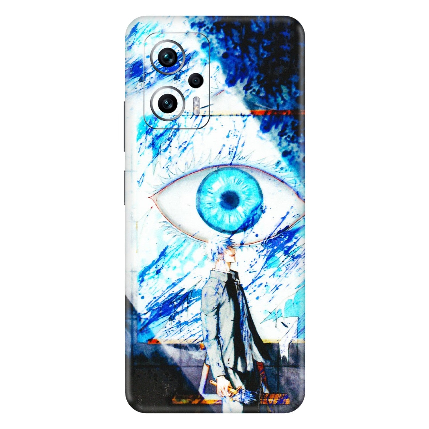 Xiaomi Redmi Phone Skins (All Models) - Gojo Satoru evil eye - 3D Embossed Finish (L-239) Redmi K50i 5G