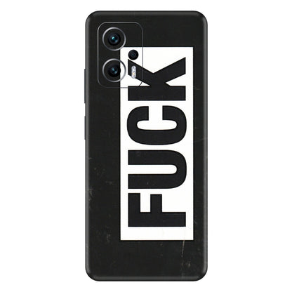Xiaomi Redmi Phone Skins (All Models) - The F Word - 3D Embossed Finish (L-255) Redmi K50i 5G
