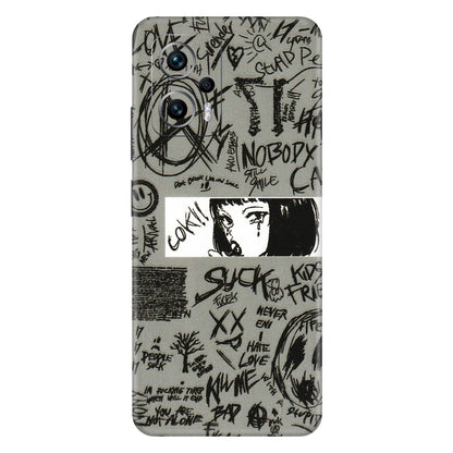 Xiaomi Redmi Phone Skins (All Models) - Never Have Love Anime - 3D Embossed Finish (L-260) Redmi K50i 5G