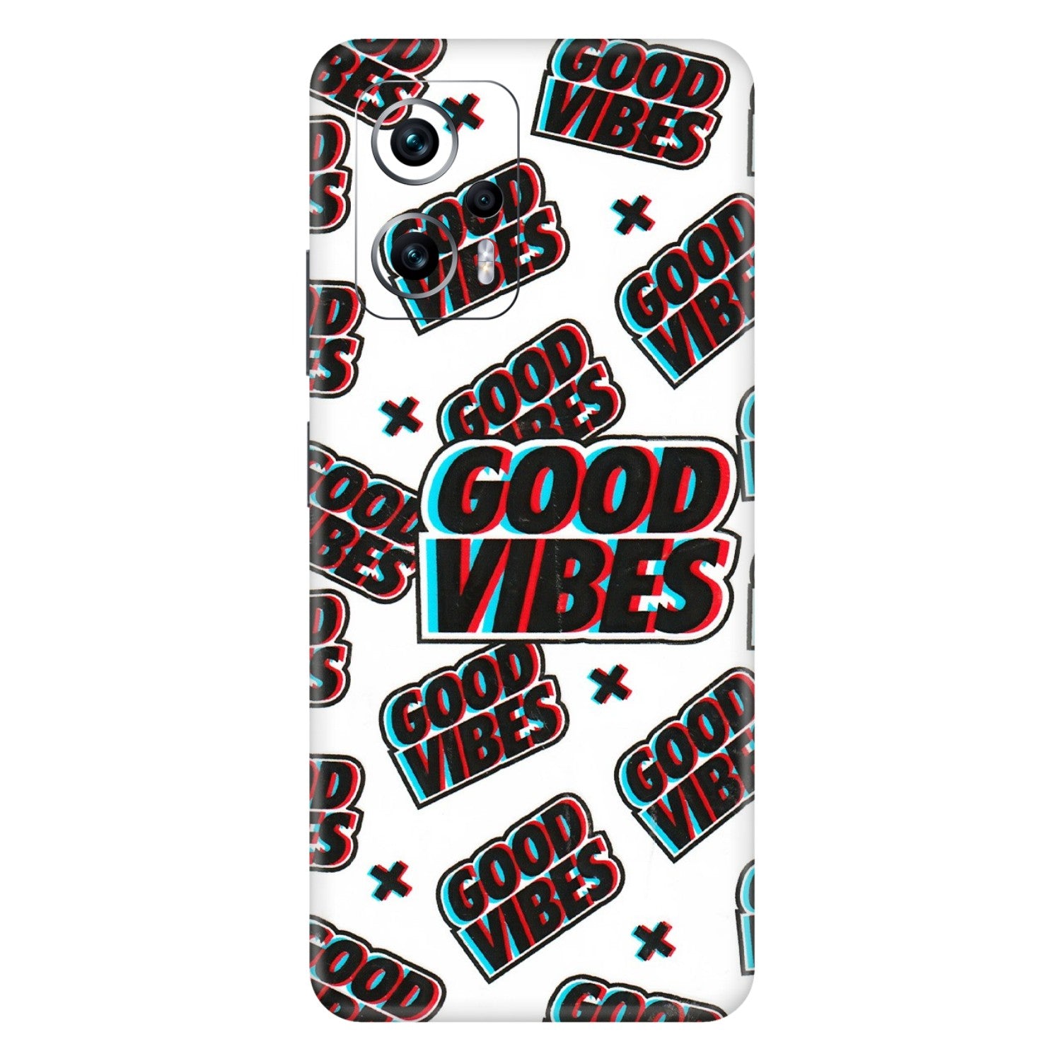 Xiaomi Redmi Phone Skins (All Models) - Good Vibes - 3D Embossed Finish (L-282) Redmi K50i 5G