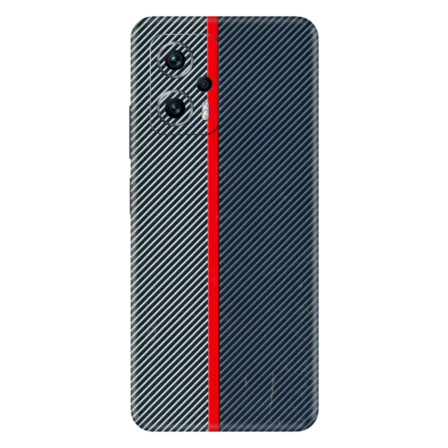 Xiaomi Redmi Phone Skins (All Models) - Blue Sober Lines - 3D Embossed Finish (L-305) Redmi K50i 5G