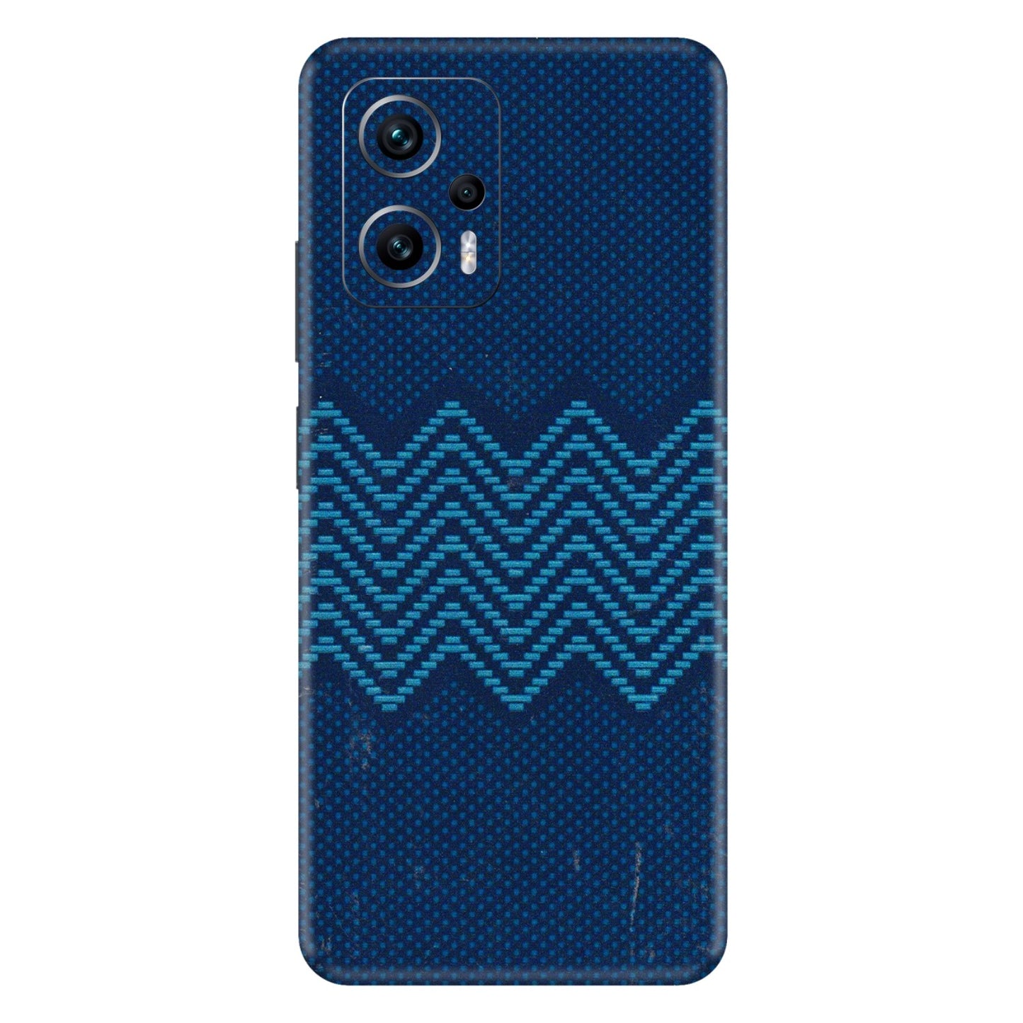 Xiaomi Redmi Phone Skins (All Models) - Blue Sober Waves - 3D Embossed Finish (L-306) Redmi K50i 5G