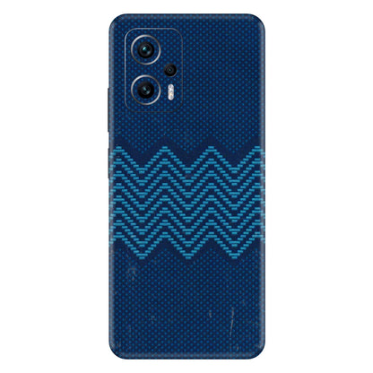 Xiaomi Redmi Phone Skins (All Models) - Blue Sober Waves - 3D Embossed Finish (L-306) Redmi K50i 5G