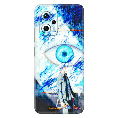 Xiaomi Redmi Phone Skins (All Models) - Anime Sea Blue Eye - 3D Embossed Finish (L-318) Redmi K50i 5G