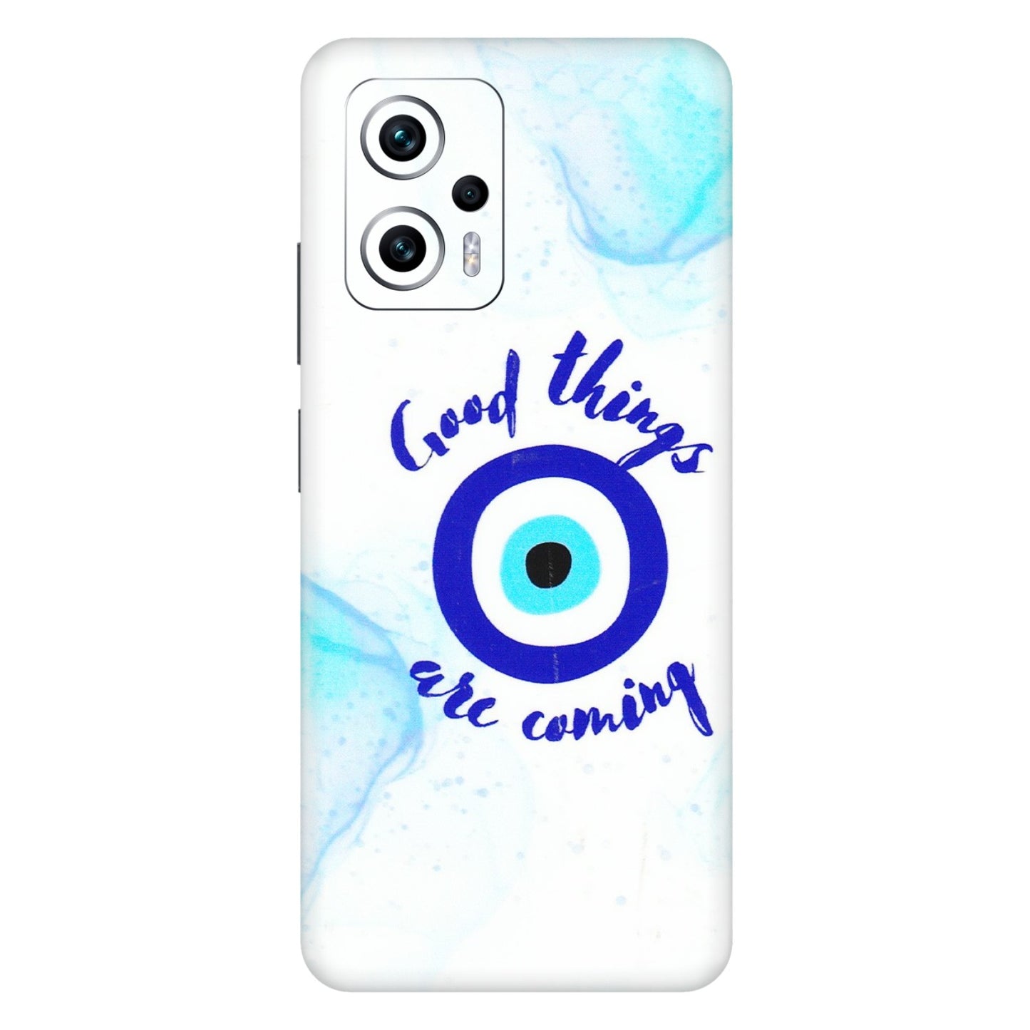 Xiaomi Redmi Phone Skins (All Models) - Evil Eye Good Things Are Coming - 3D Embossed Finish (L-322) Redmi K50i 5G