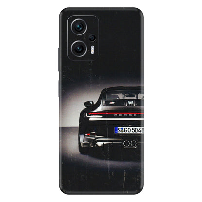 Xiaomi Redmi Phone Skins (All Models) - New Black Porsche GT3 - 3D Embossed Finish (L-327) Redmi K50i 5G
