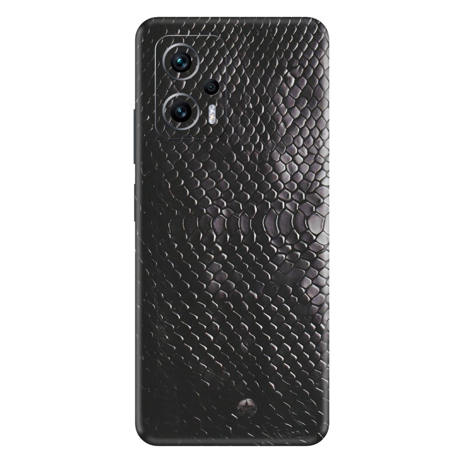 Xiaomi Redmi Phone Skins (All Models) - Black Snack Leather - Matte Finish (M-147) Redmi K50i 5G