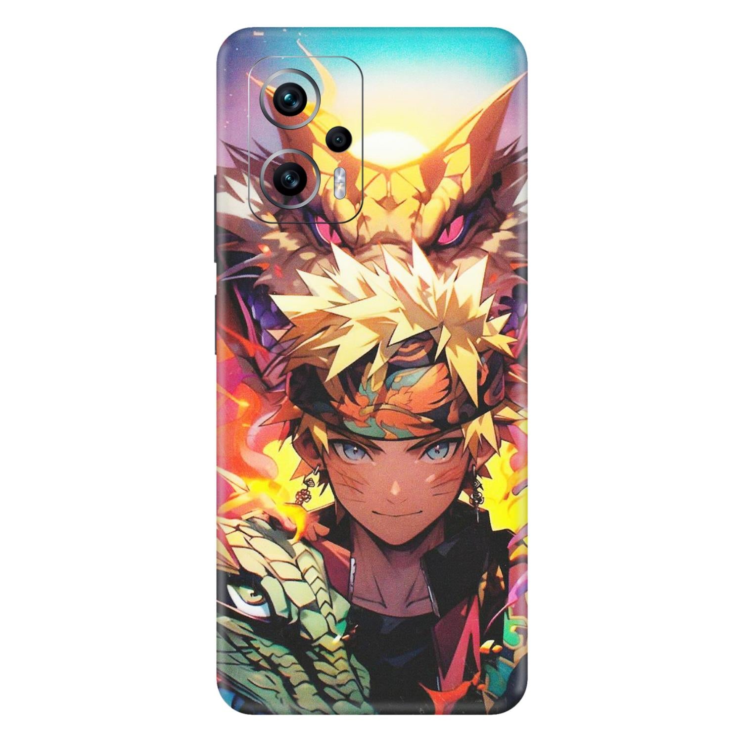 Xiaomi Redmi Phone Skins (All Models) - Angry Naruto Anime - Matte Finish (M-148) Redmi K50i 5G