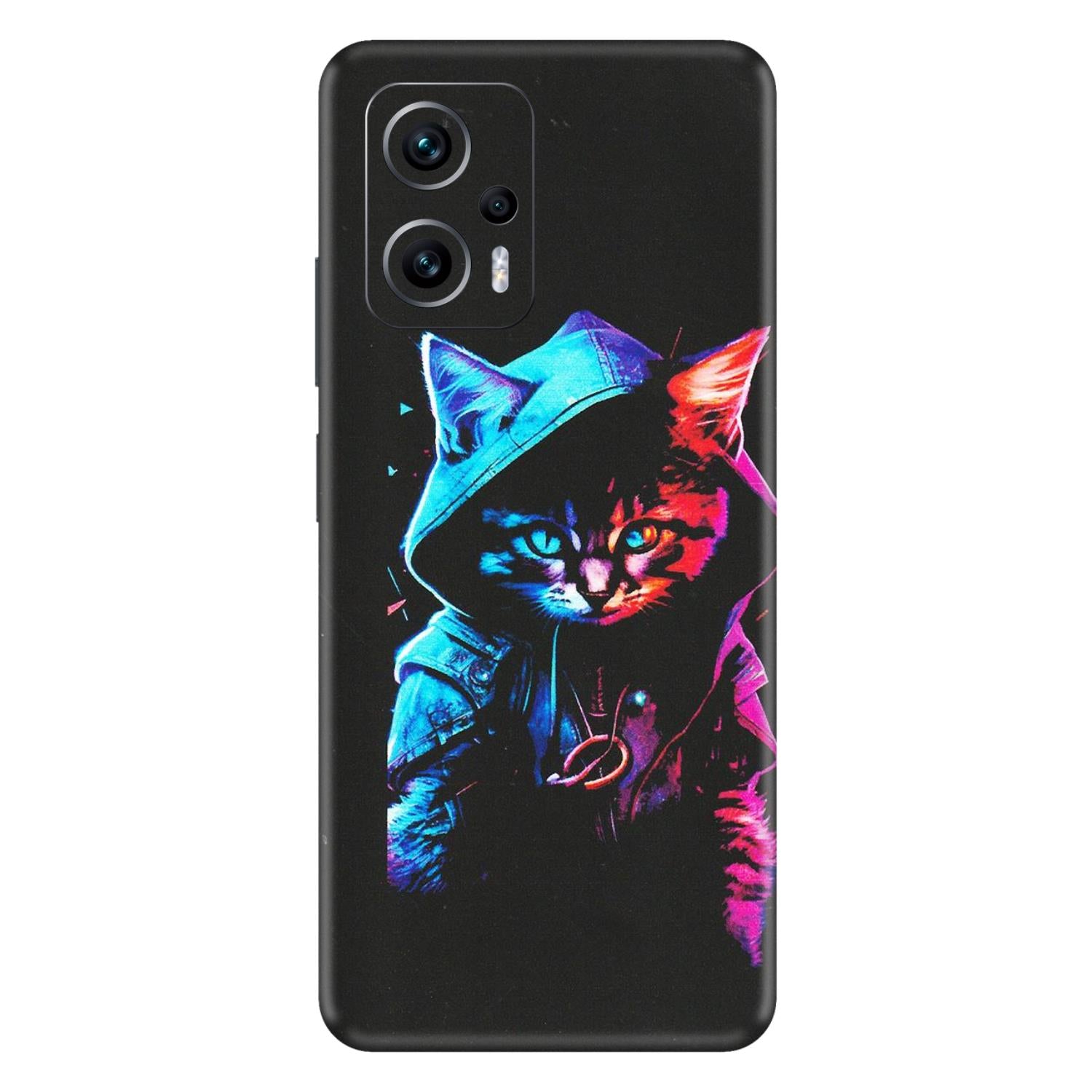 Xiaomi Redmi Phone Skins (All Models) - Cyberpunk Cat - Matte Finish (M-45) Redmi K50i 5G