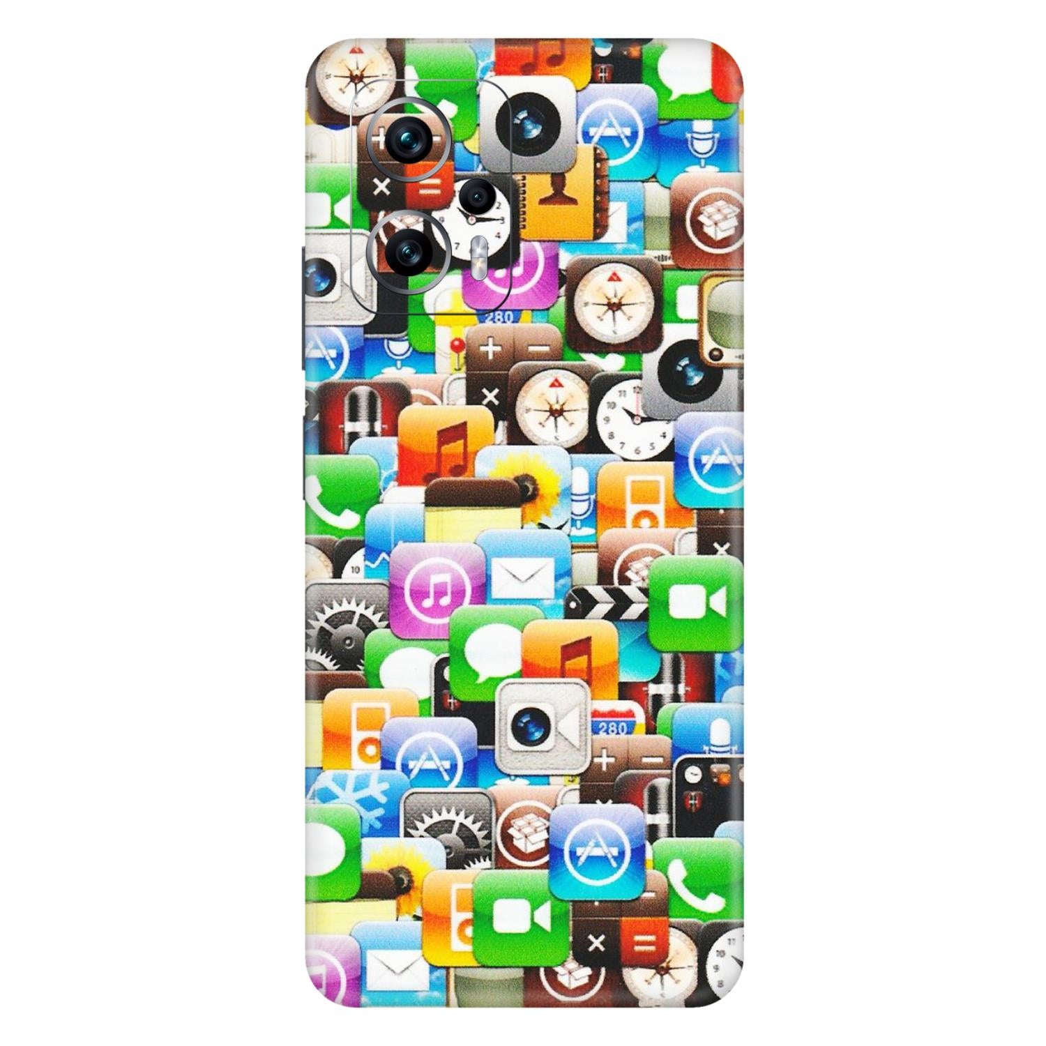 Xiaomi Redmi Phone Skins (All Models) - All Apple Icons - Matte Finish (M-93) Redmi K50i 5G