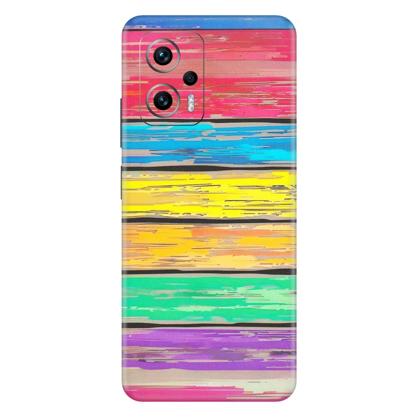 Xiaomi Redmi Phone Skins (All Models) - Multi Colour Wooden Wall - Matte Finish (M-96) Redmi K50i 5G