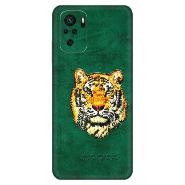 Xiaomi Redmi Phone Skins (All Models) - Leather Feel Tiger - 3D Embossed Finish (L-111) Redmi Note 10S