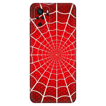 Xiaomi Redmi Phone Skins (All Models) - Classic Spidey Web - 3D Embossed Finish (L-115) Redmi Note 10S