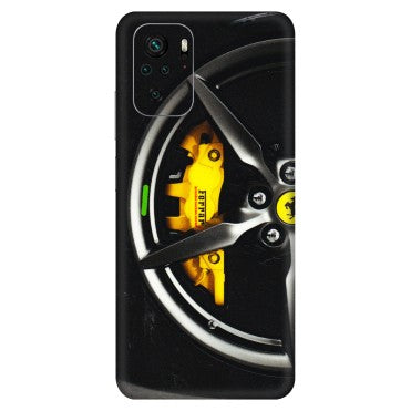 Xiaomi Redmi Phone Skins (All Models) - Ferrari Wheel Alloy - 3D Embossed Finish (L-173) Redmi Note 10S