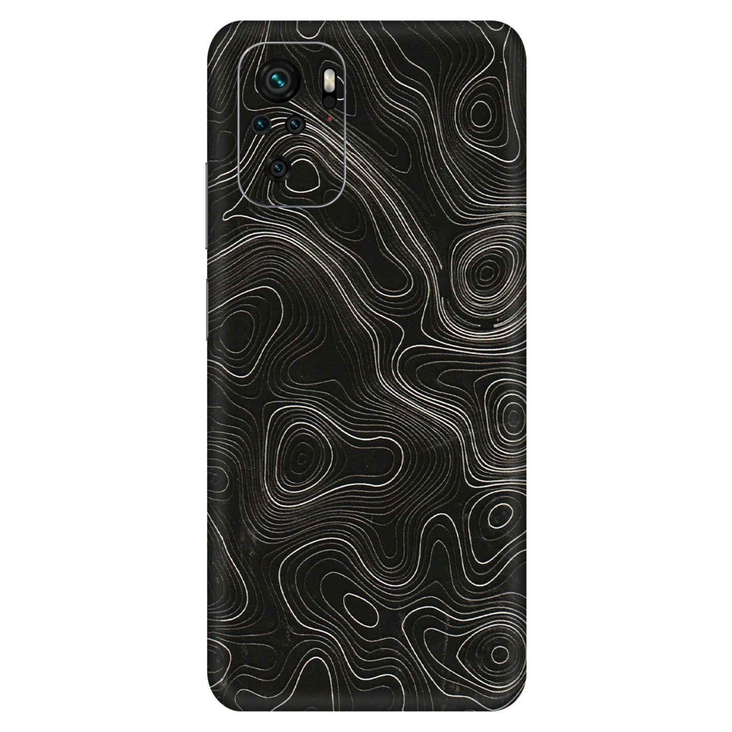 Xiaomi Redmi Phone Skins (All Models) - Black Swirl - 3D Embossed Finish (L-196) Redmi Note 10S