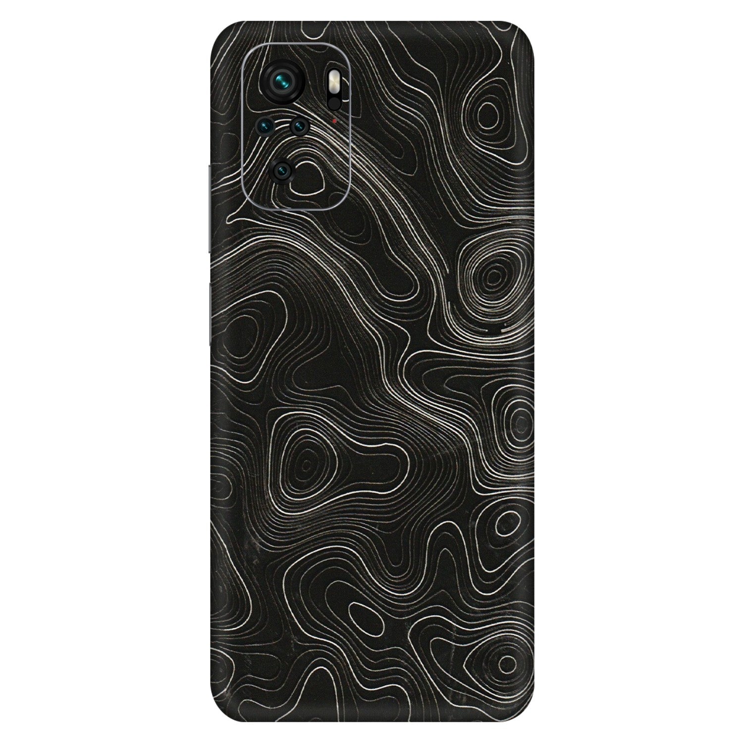 Xiaomi Redmi Phone Skins (All Models) - Black Swirl - 3D Embossed Finish (L-196) Redmi Note 10S