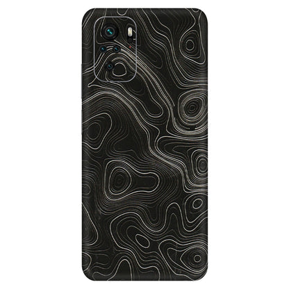 Xiaomi Redmi Phone Skins (All Models) - Black Swirl - 3D Embossed Finish (L-196) Redmi Note 10S