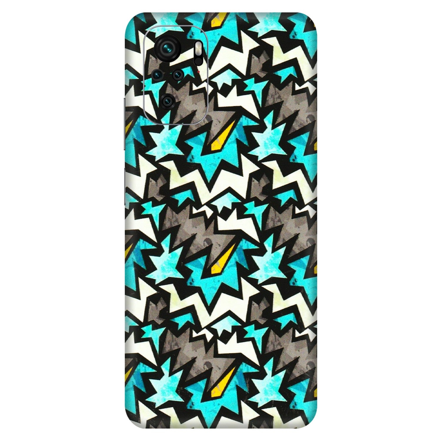 Xiaomi Redmi Phone Skins (All Models) - Funky Zig Zag - 3D Embossed Finish (L-223) Redmi Note 10S