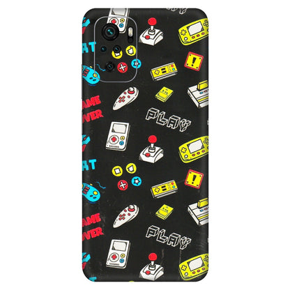 Xiaomi Redmi Phone Skins (All Models) - Gaming Doodles - 3D Embossed Finish (L-224) Redmi Note 10S