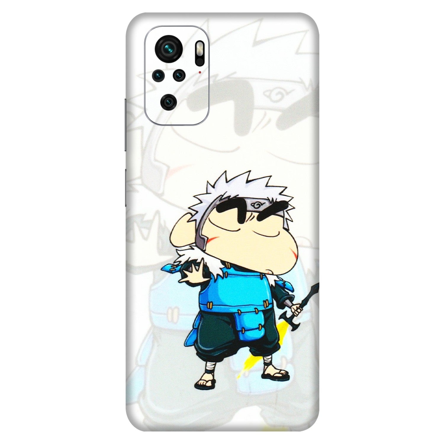 Xiaomi Redmi Phone Skins (All Models) - Angry Young Shinchan - 3D Embossed Finish (L-226) Redmi Note 10S