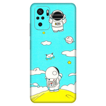 Xiaomi Redmi Phone Skins (All Models) - Blue Skies Astro Float - 3D Embossed Finish (L-230) Redmi Note 10S
