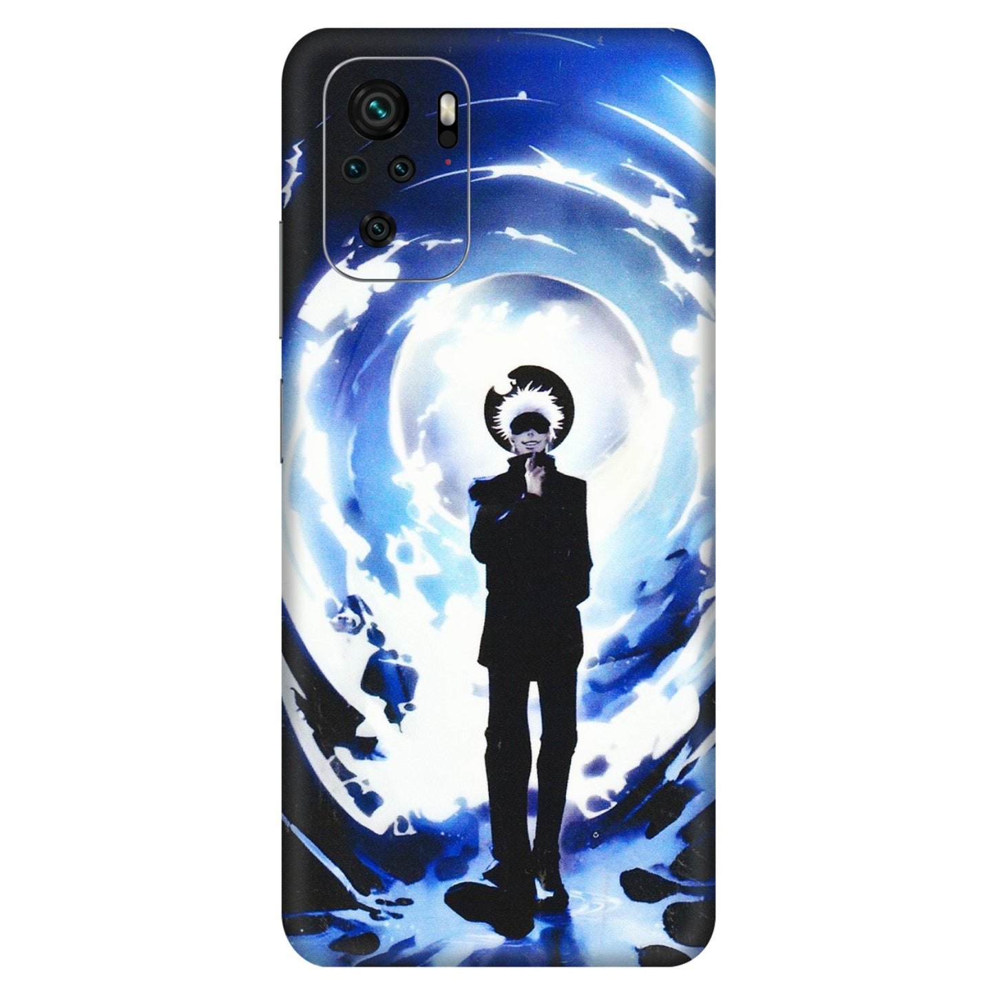 Xiaomi Redmi Phone Skins (All Models) - Satoru Gojo Dark Blue - 3D Embossed Finish (L-235) Redmi Note 10S
