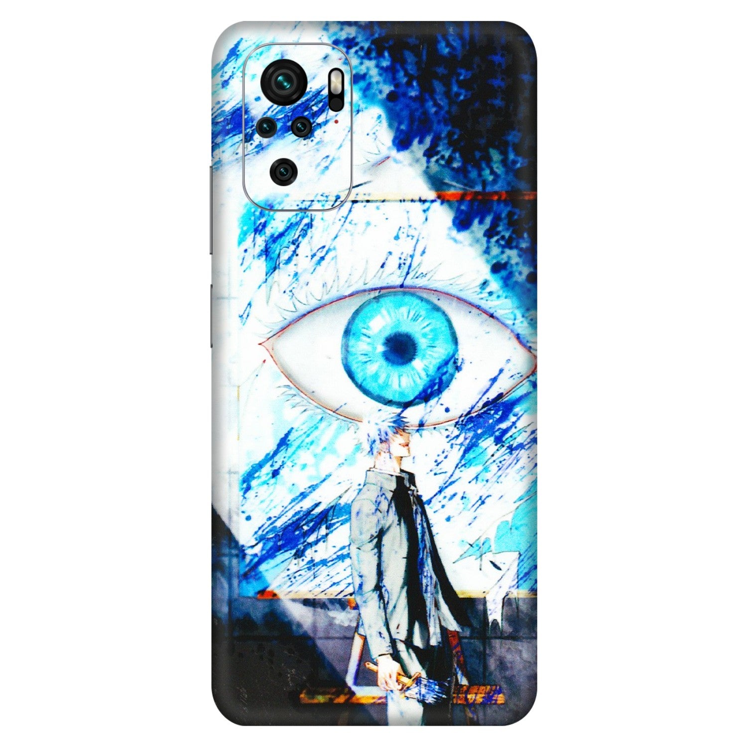 Xiaomi Redmi Phone Skins (All Models) - Gojo Satoru evil eye - 3D Embossed Finish (L-239) Redmi Note 10S