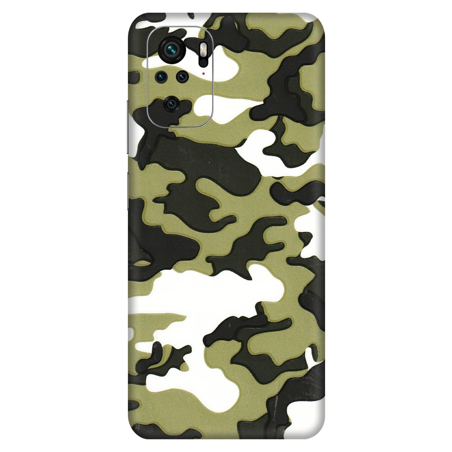 Xiaomi Redmi Phone Skins (All Models) - Camouflages White And Green - 3D Embossed Finish (L-243) Redmi Note 10S