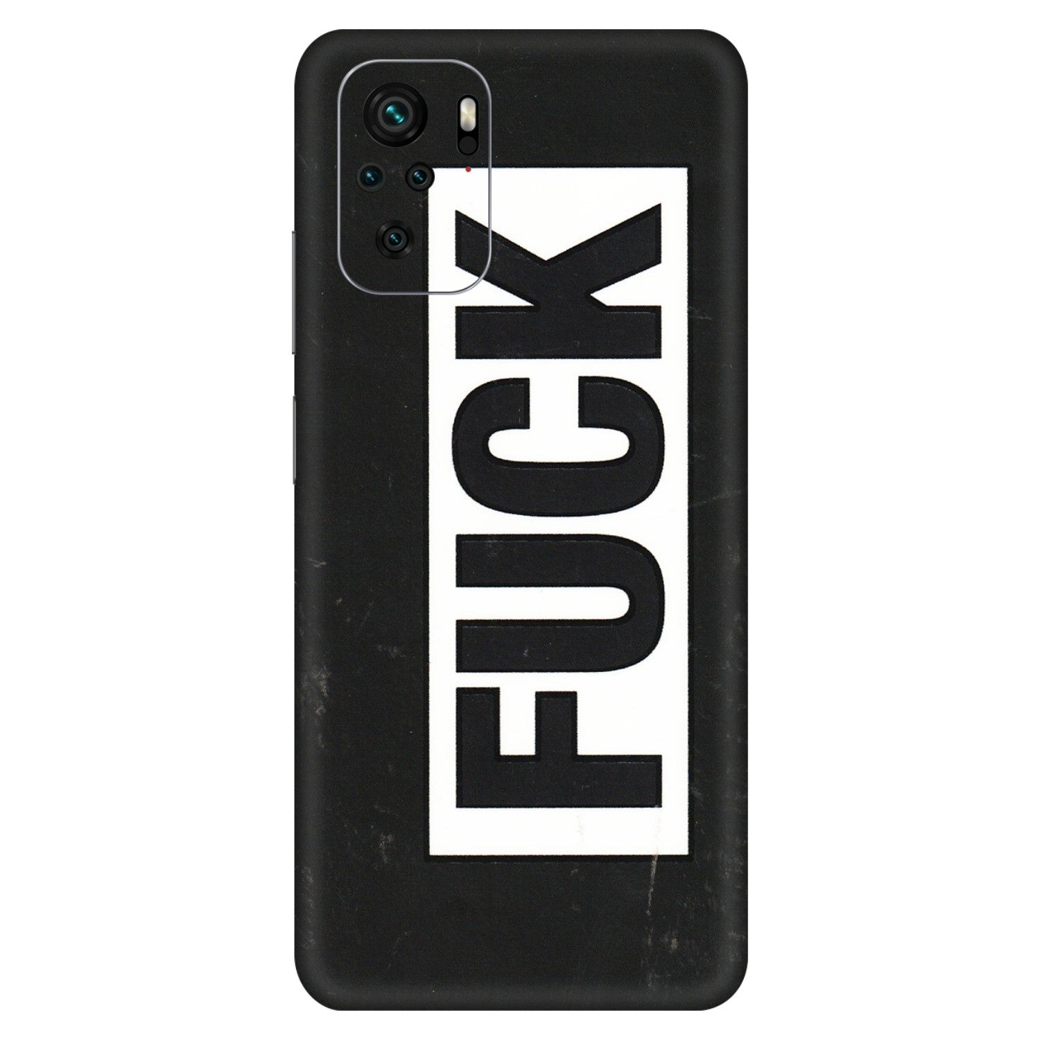 Xiaomi Redmi Phone Skins (All Models) - The F Word - 3D Embossed Finish (L-255) Redmi Note 10S