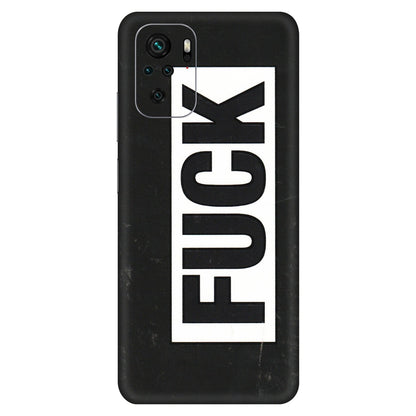 Xiaomi Redmi Phone Skins (All Models) - The F Word - 3D Embossed Finish (L-255) Redmi Note 10S