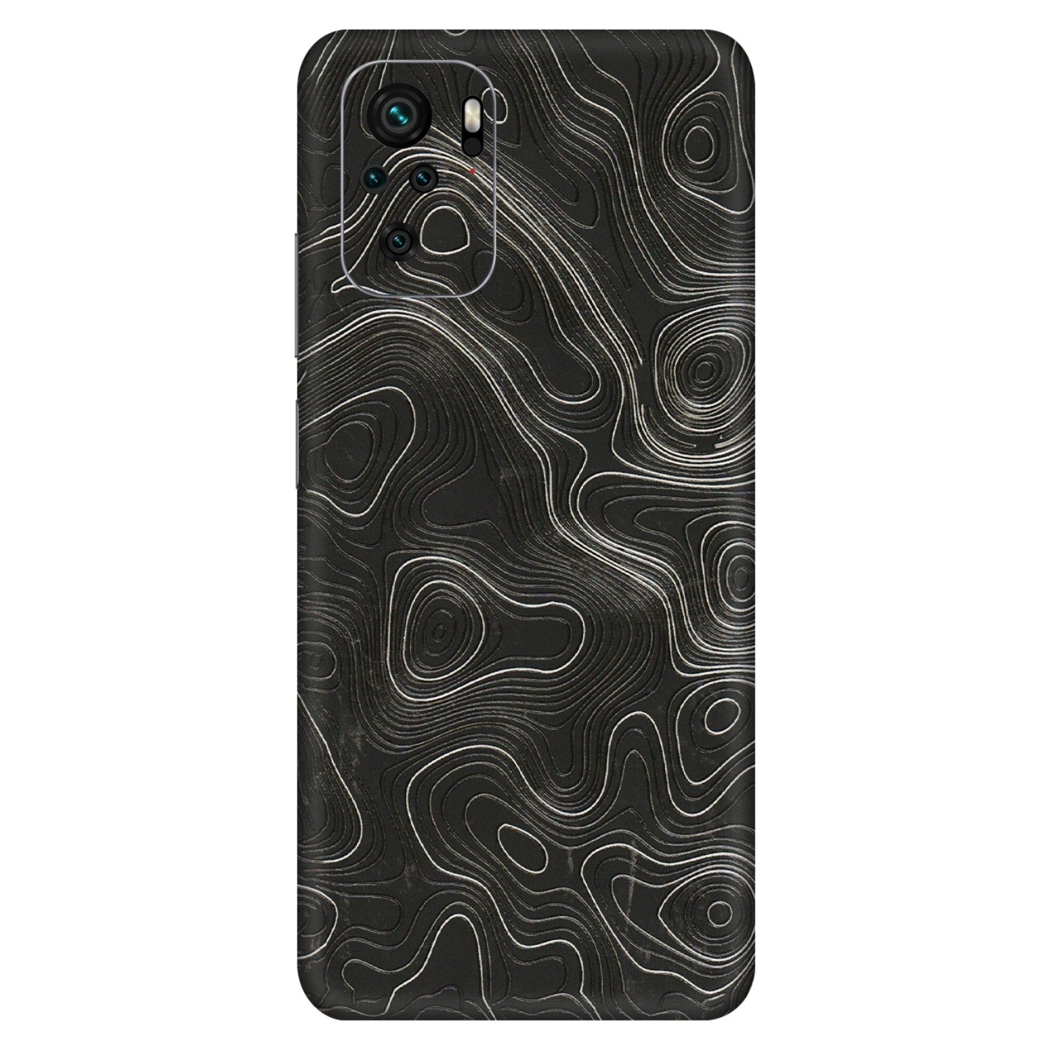 Xiaomi Redmi Phone Skins (All Models) - Abstract White Line Map - 3D Embossed Finish (L-269) Redmi Note 10S