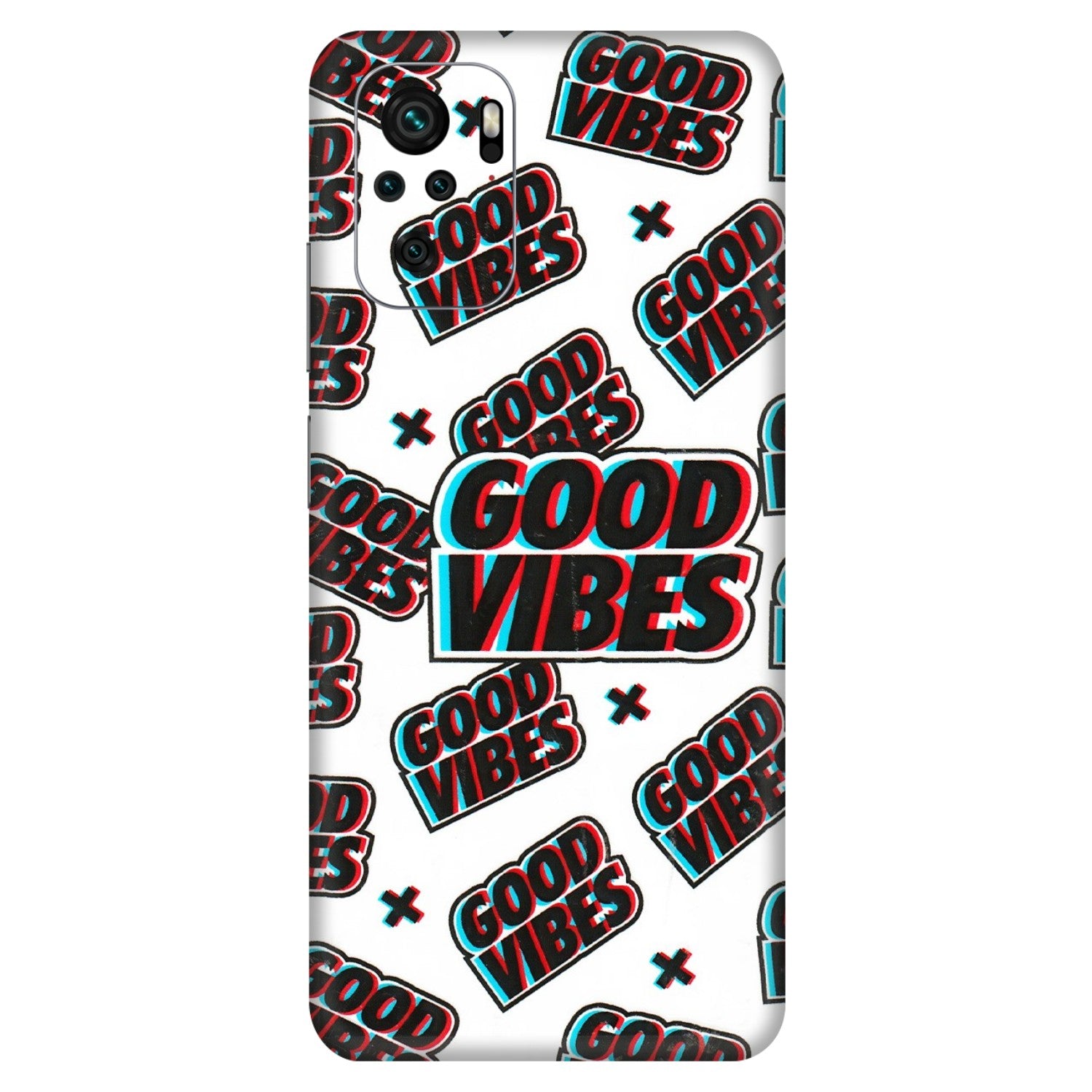 Xiaomi Redmi Phone Skins (All Models) - Good Vibes - 3D Embossed Finish (L-282) Redmi Note 10S