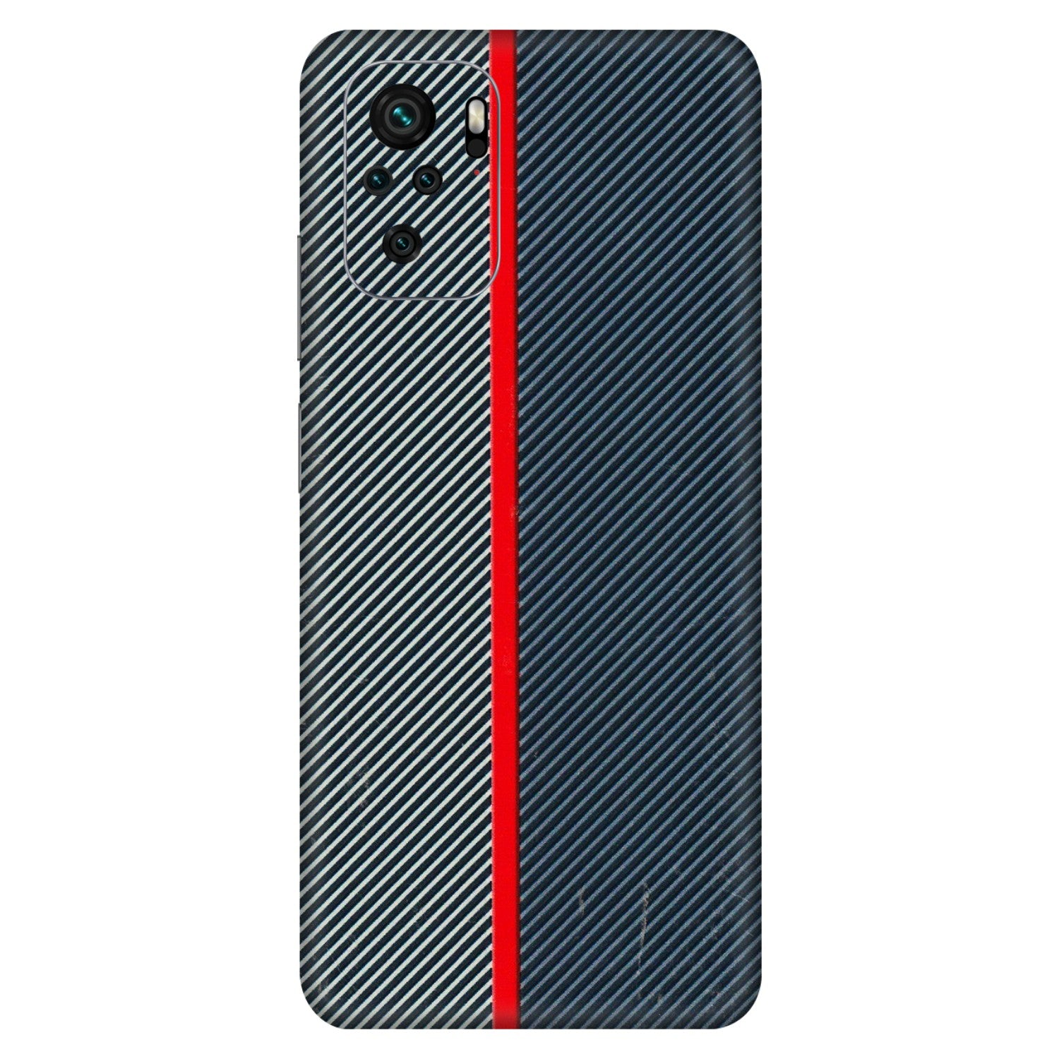 Xiaomi Redmi Phone Skins (All Models) - Blue Sober Lines - 3D Embossed Finish (L-305) Redmi Note 10S