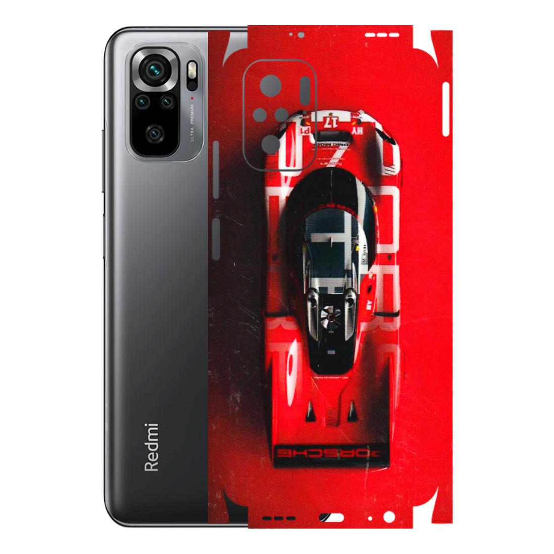 Xiaomi Redmi Phone Skins (All Models) - Red Porsche Car Logo - 3D Embossed Finish (L-315) Redmi Note 10S