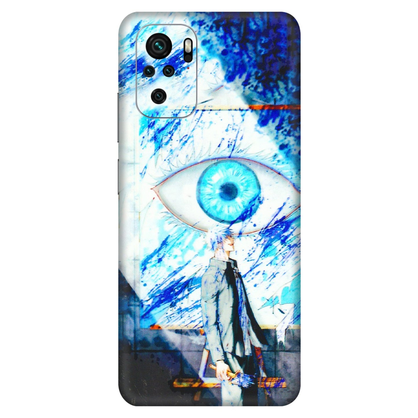 Xiaomi Redmi Phone Skins (All Models) - Anime Sea Blue Eye - 3D Embossed Finish (L-318) Redmi Note 10S