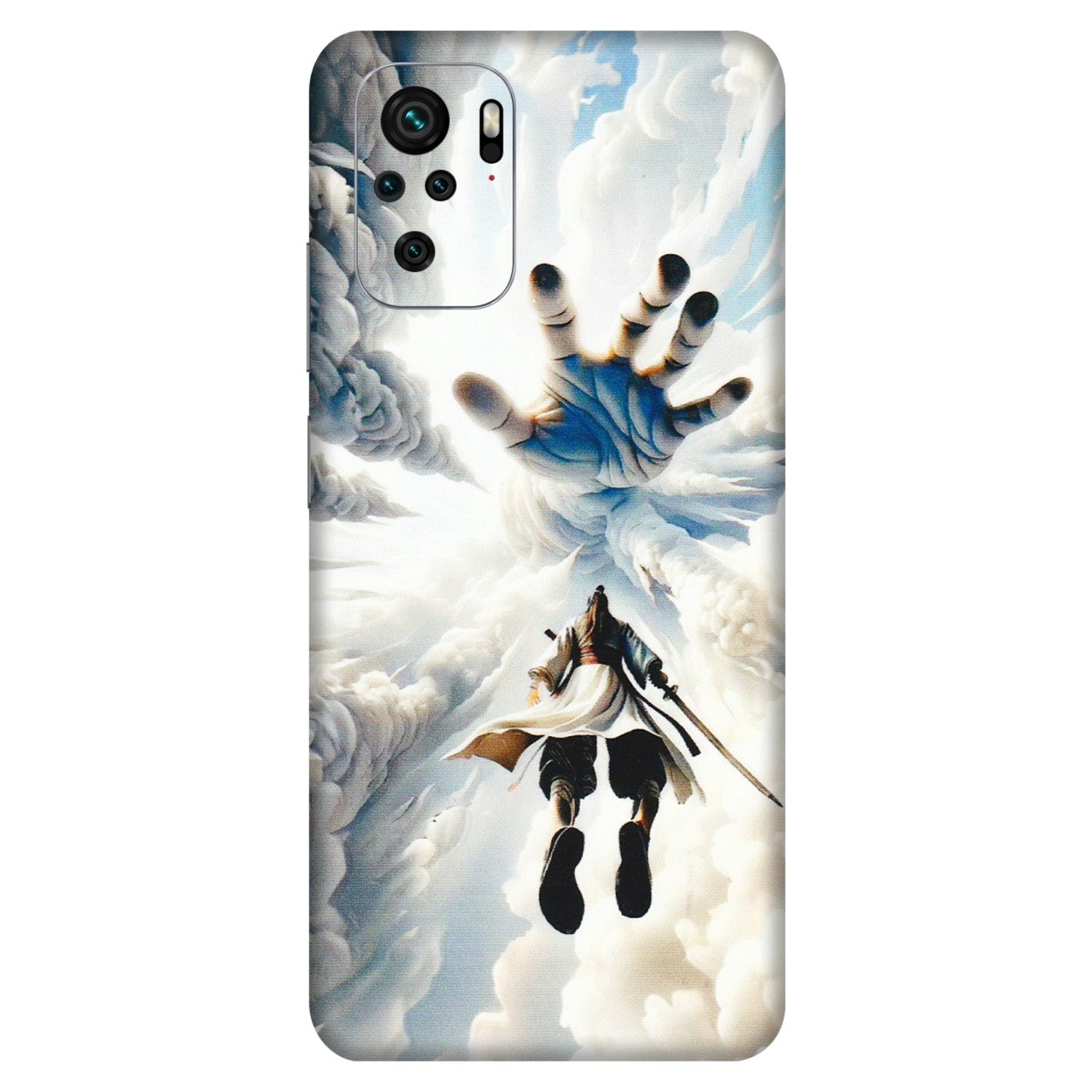 Xiaomi Redmi Phone Skins (All Models) - Big Hand With Monkey King - 3D Embossed Finish (L-323) Redmi Note 10S