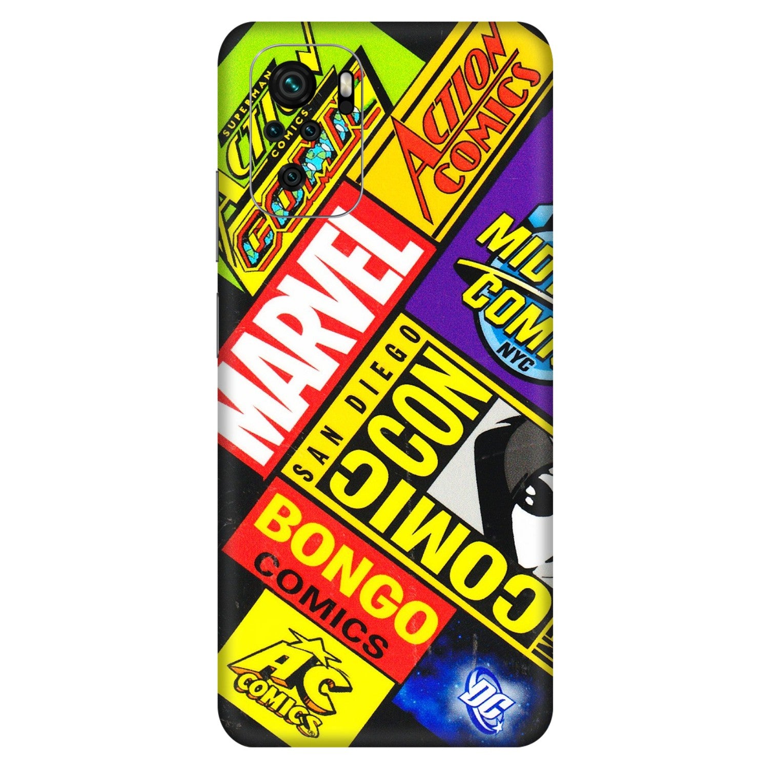 Xiaomi Redmi Phone Skins (All Models) - Bongo Comic Con - 3D Embossed Finish (L-325) Redmi Note 10S