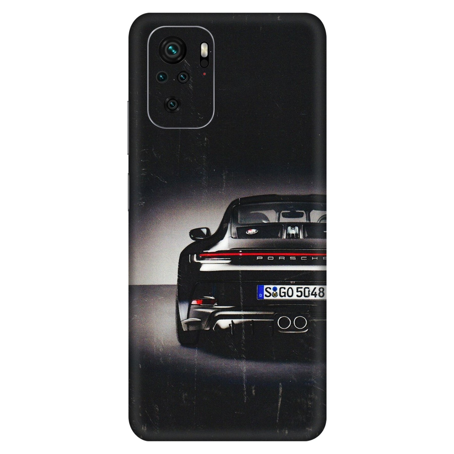 Xiaomi Redmi Phone Skins (All Models) - New Black Porsche GT3 - 3D Embossed Finish (L-327) Redmi Note 10S