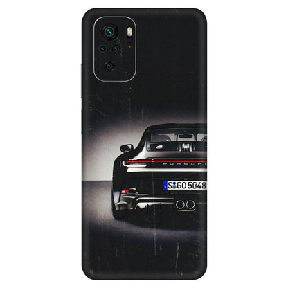 Xiaomi Redmi Phone Skins (All Models) - New Black Porsche GT3 - 3D Embossed Finish (L-327) Redmi Note 10S