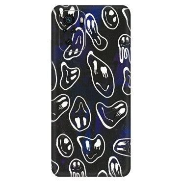 Xiaomi Redmi Phone Skins (All Models) - Distorted Smileys - 3D Embossed Finish (L-92) Redmi Note 10S