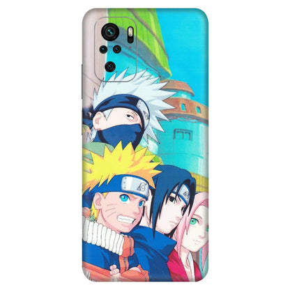 Xiaomi Redmi Phone Skins (All Models) - Team Minato And Kakashi - Matte Finish (M-101) Redmi Note 10S