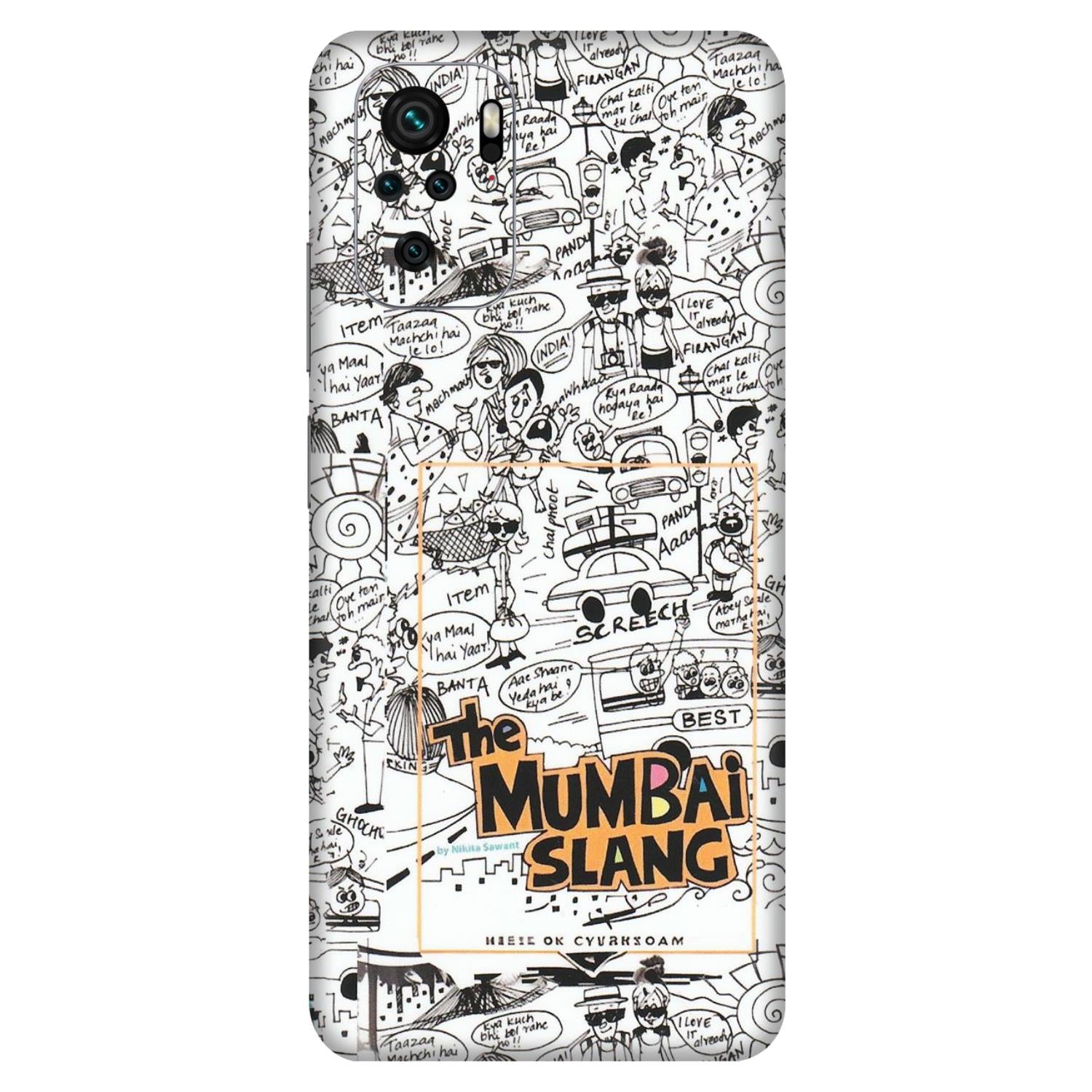 Xiaomi Redmi Phone Skins (All Models) - The Mumbai Slang - Matte Finish (M-142) Redmi Note 10S