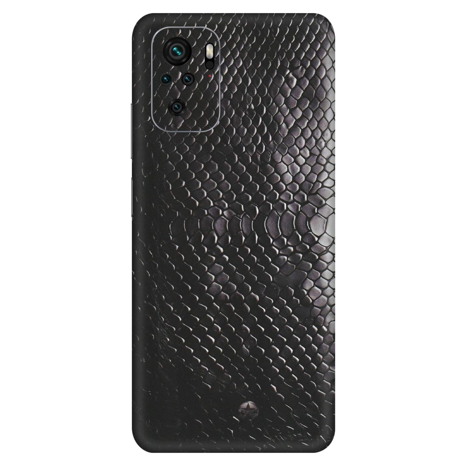 Xiaomi Redmi Phone Skins (All Models) - Black Snack Leather - Matte Finish (M-147) Redmi Note 10S