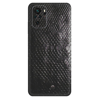 Xiaomi Redmi Phone Skins (All Models) - Black Snack Leather - Matte Finish (M-147) Redmi Note 10S