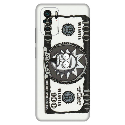 Xiaomi Redmi Phone Skins (All Models) - Rick And Morty Hundred Dollar Anime - Matte Finish (M-161) Redmi Note 10S