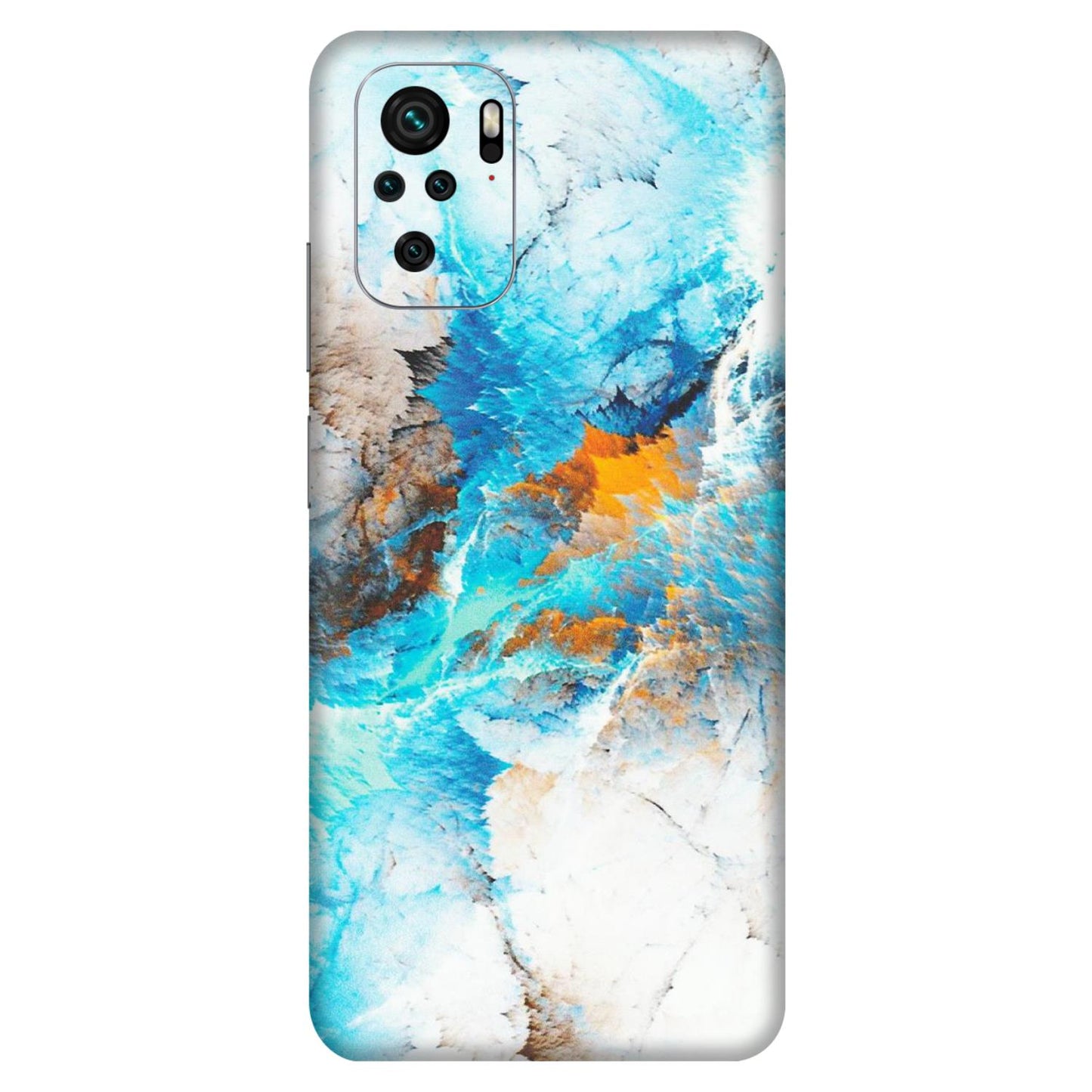 Xiaomi Redmi Phone Skins (All Models) - Blue Waves Abstract - Matte Finish (M-19) Redmi Note 10S