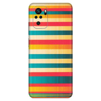 Xiaomi Redmi Phone Skins (All Models) - Colourful Stripes Soothing Effect - Matte Finish (M-86) Redmi Note 10S