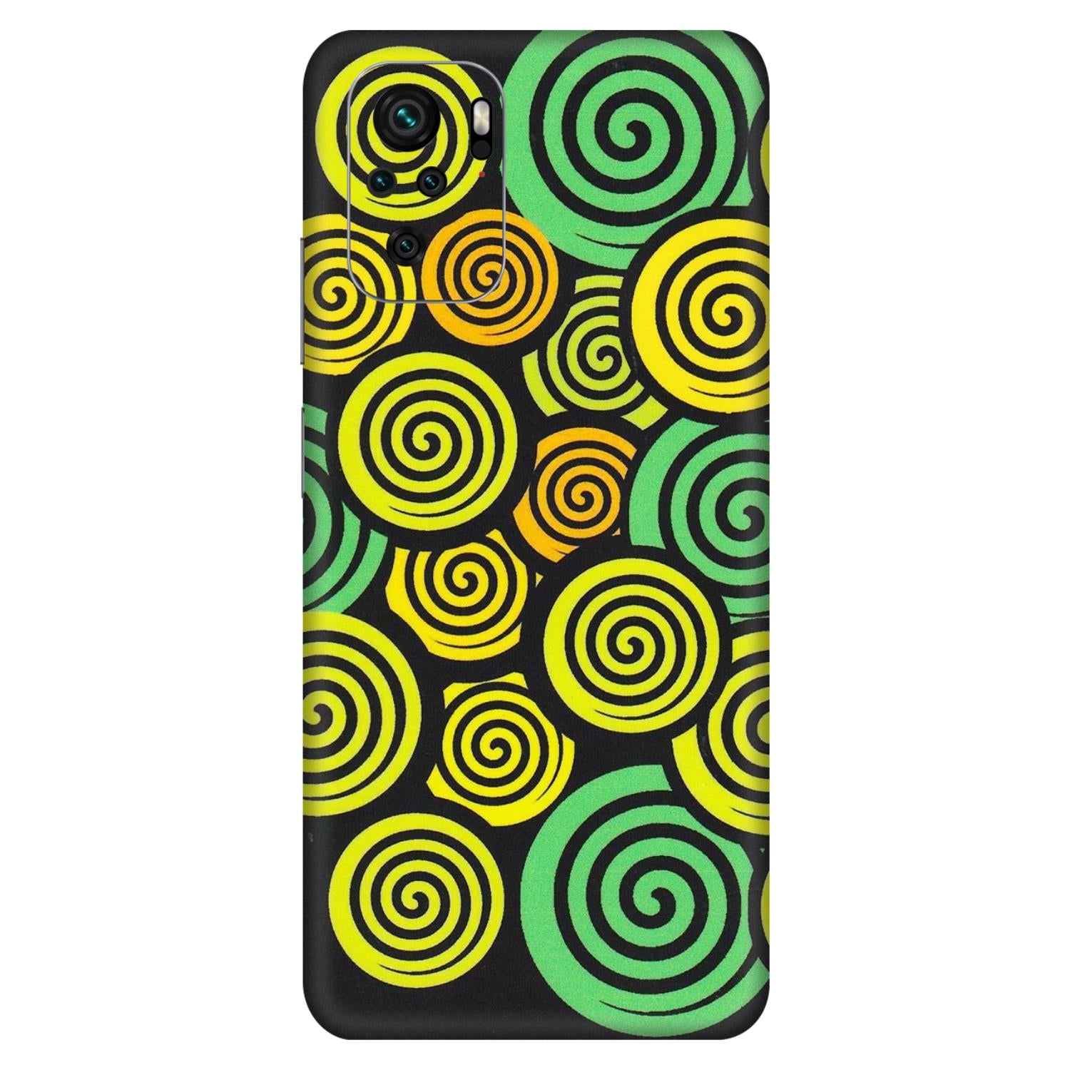 Xiaomi Redmi Phone Skins (All Models) - Crazy Spiral - Matte Finish (M-91) Redmi Note 10S