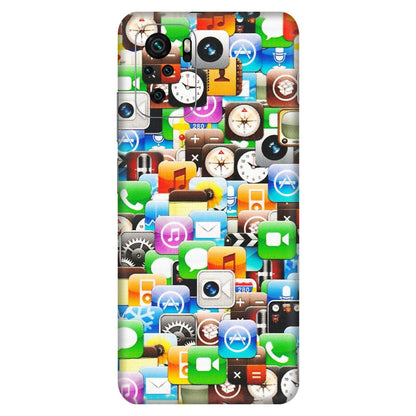 Xiaomi Redmi Phone Skins (All Models) - All Apple Icons - Matte Finish (M-93) Redmi Note 10S
