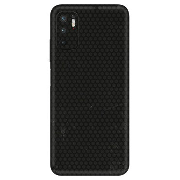 Xiaomi Redmi Phone Skins (All Models) - Black honeycomb - 3D Embossed Finish (L-114) Redmi Note 10T 5G